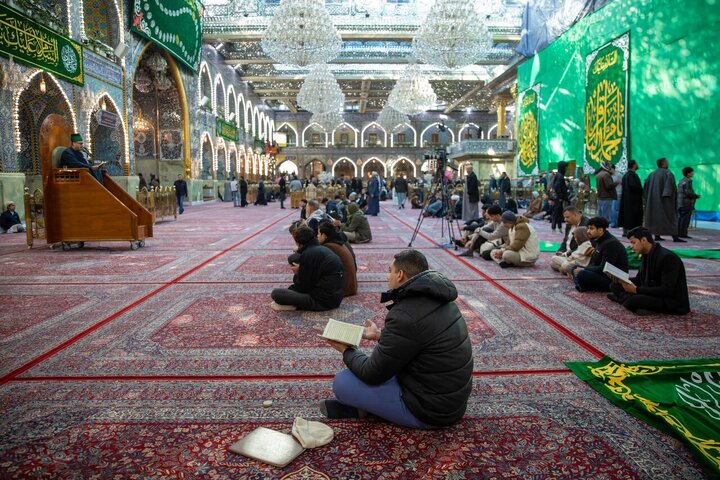 تقرير مصور/ قراءة دعاء الندبة عند مرقد أبي الفضل العباس (ع) بمدينة كربلاء المقدسة