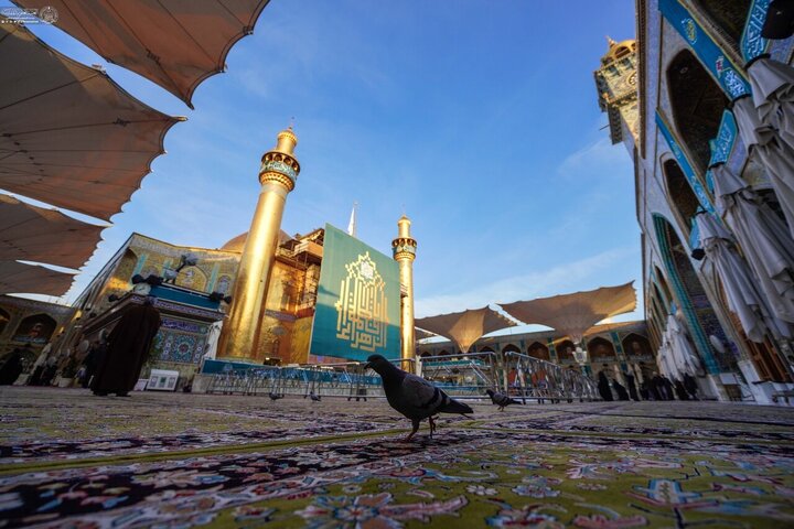 Informe fotográfico | Atmósfera espiritual en el Santuario de Amir al-Mu’minin, Imam Ali (la paz sea con él), momentos atrás