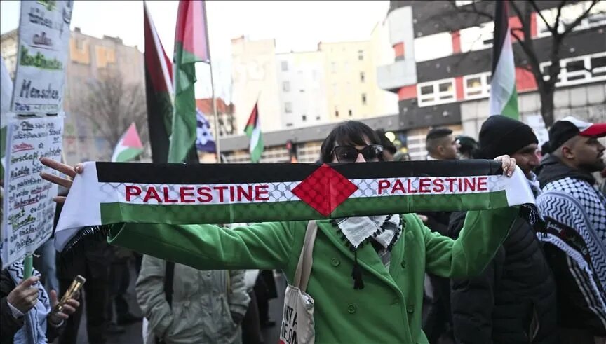 Mass Pro-Palestine march held in Berlin against Gaza genocide