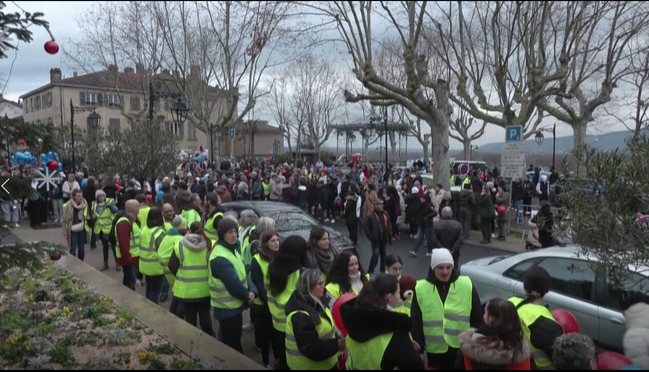 Demonstrators take to Paris streets for Gaza, jailed Palestine Action hunger strikers