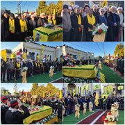 Photos: Thousands Join Farewell of Hezbollah Martyr "Abu Ali", Martyr on Path to Al-Quds