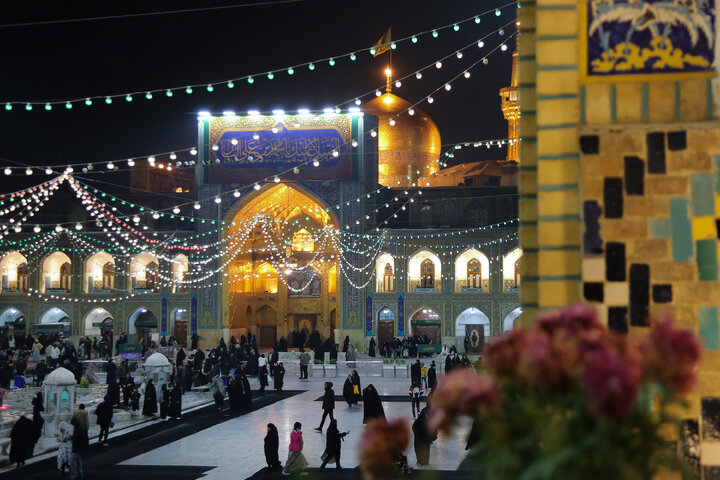 Photos: Atmosphere of Imam Reza holy shrine on night of birth anniversary of Imam Baqir