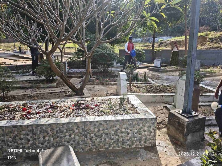 ဒီဇင်ဘာလ ၂၁ရက်နေ့ ၂၀၂၅ ခုနှစ် စုပေါင်းသန့်ရှင်းရေးပြီးနောက်  ပြည်မြို့ ရှီအဟ်  မွတ်စလင်မ် သုဿန် ၏ ပုံရိပ်များ   ။ ။ Photos