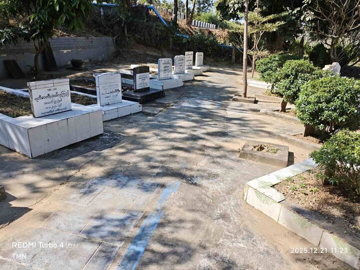 ဒီဇင်ဘာလ ၂၁ရက်နေ့ ၂၀၂၅ ခုနှစ် စုပေါင်းသန့်ရှင်းရေးပြီးနောက်  ပြည်မြို့ ရှီအဟ်  မွတ်စလင်မ် သုဿန် ၏ ပုံရိပ်များ   ။ ။ Photos