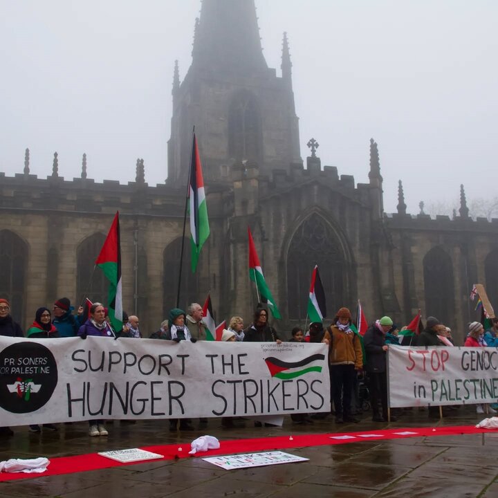 Photos: Silent Vigil in Sheffield Honors Palestinian Struggle