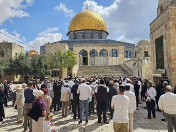 121 extremist Jewish settlers storm Aqsa Mosque under police protection