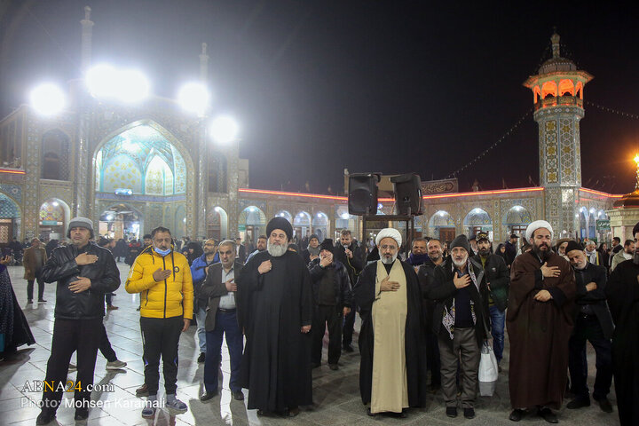 Photos: Imam Hadi mourning ceremony held at Hazrat Masoumeh holy shrine
