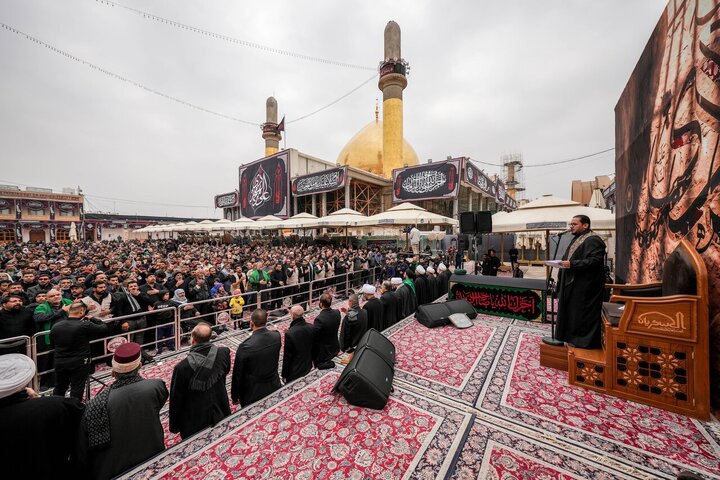 Informe fotográfico | Numerosa concurrencia en la ceremonia por el martirio del Imam Alí al-Hadi en el Santuario Al-Askari