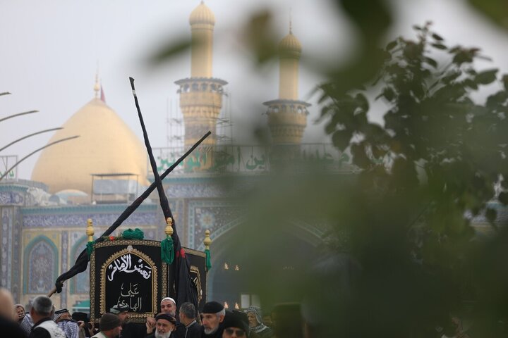 Informe fotográfico | Ataúd simbólico del Imam Alí al-Hadi(PB) en Karbalá