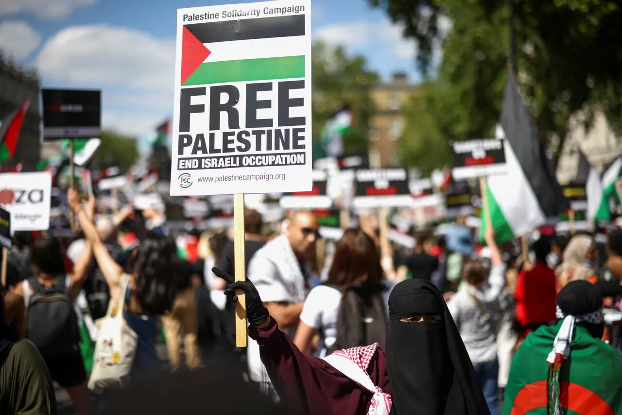 South Africans protest in solidarity with pro-Palestine hunger strikers in UK jails