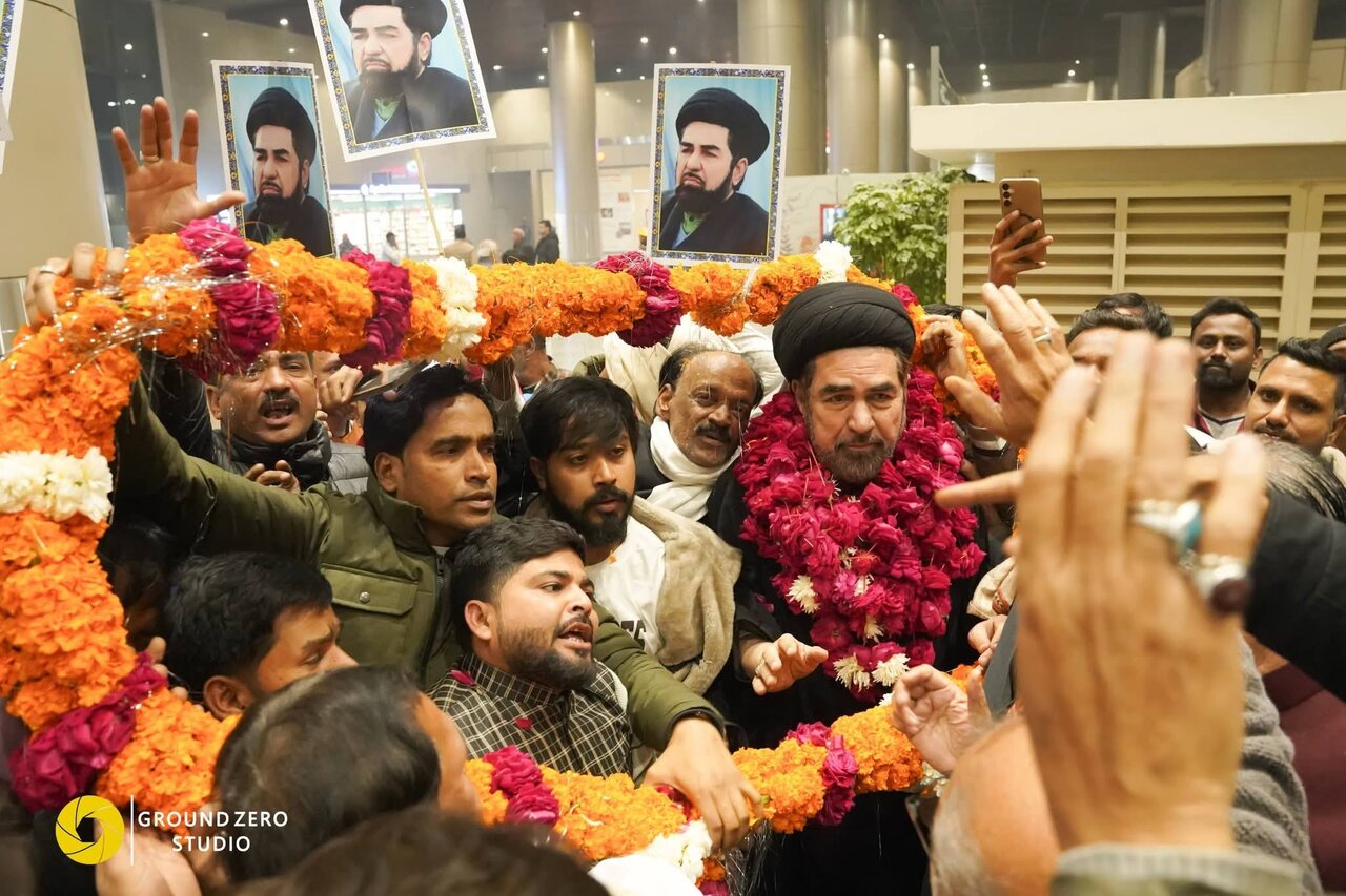 استقبال ویژه از دبیر کل مجلس علمای شیعه هند پس از کسب جایزۀ جهانی امام خمینی (ره) + تصاویر