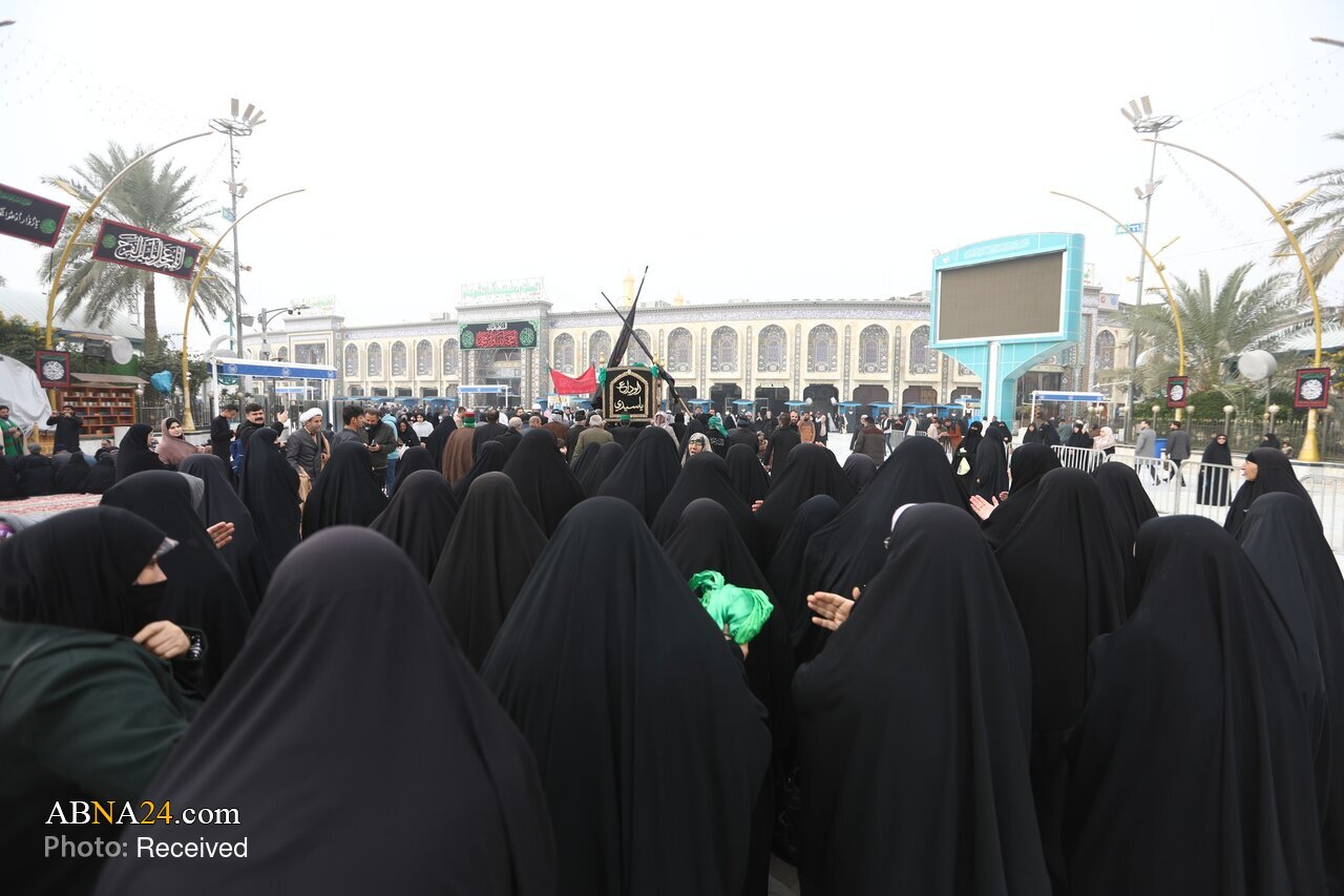 عکس خبری | تشییع نمادین حضرت امام هادی(ع) در کربلای معلی