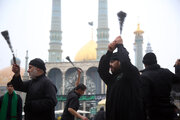 Photos: Mourning processions of Imam Hadi held at Hazrat Masoumeh holy shrine