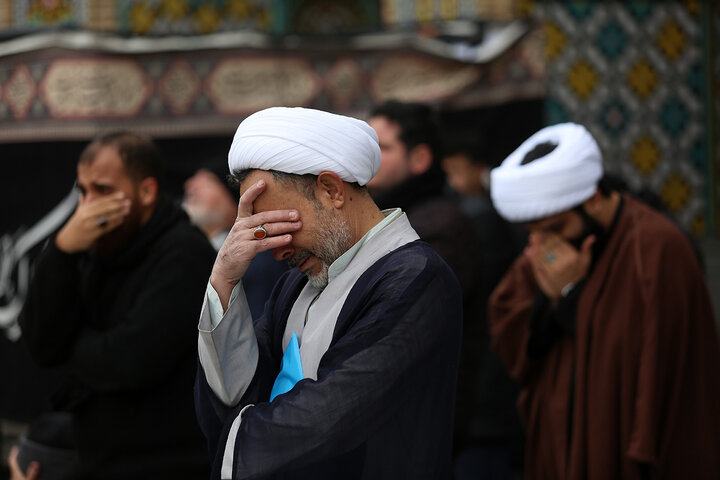 Photos: Mourning processions of Imam Hadi held at Hazrat Masoumeh holy shrine
