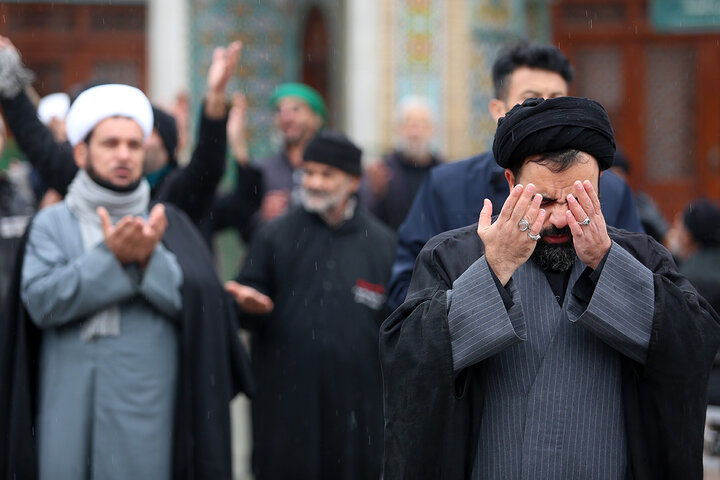 Photos: Mourning processions of Imam Hadi held at Hazrat Masoumeh holy shrine