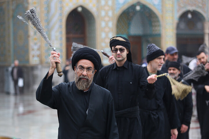 Photos: Mourning processions of Imam Hadi held at Hazrat Masoumeh holy shrine