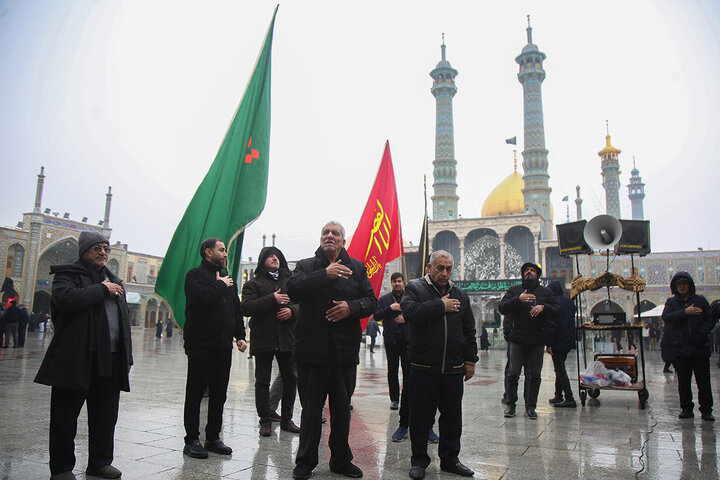 Photos: Mourning processions of Imam Hadi held at Hazrat Masoumeh holy shrine