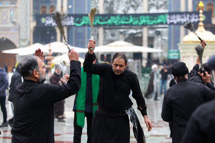 Photos: Mourning processions of Imam Hadi held at Hazrat Masoumeh holy shrine