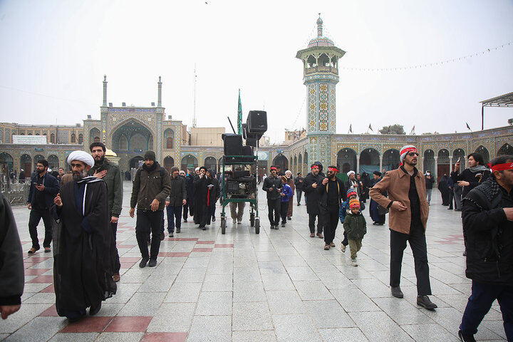 Photos: Mourning processions of Imam Hadi held at Hazrat Masoumeh holy shrine