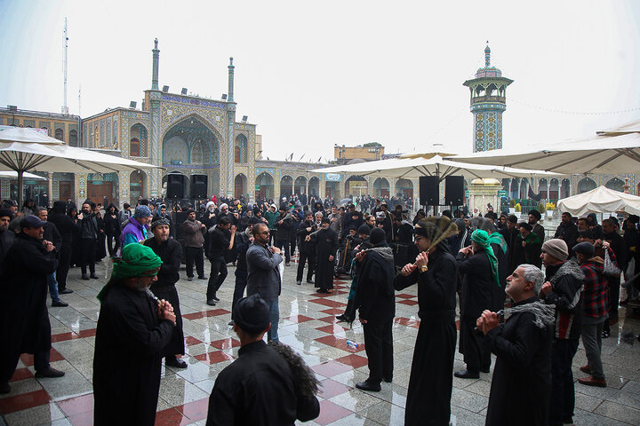Photos: Mourning processions of Imam Hadi held at Hazrat Masoumeh holy shrine