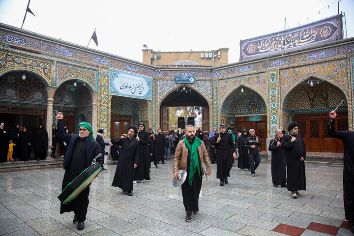 Photos: Mourning processions of Imam Hadi held at Hazrat Masoumeh holy shrine
