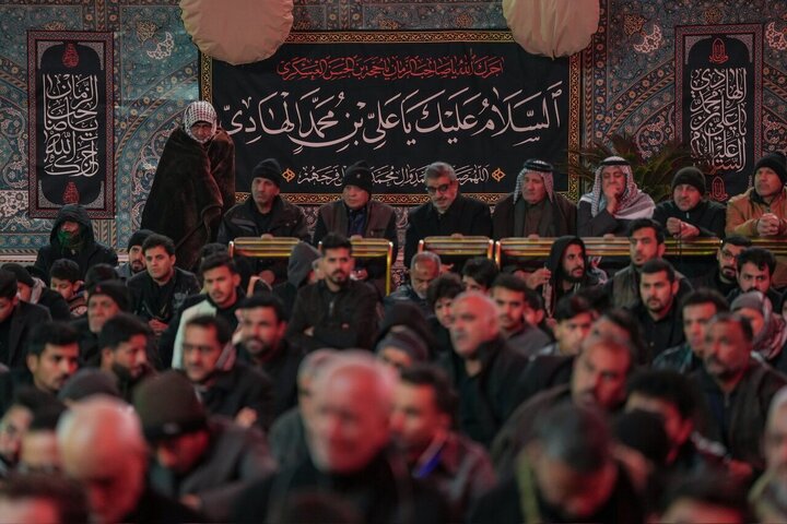 تقرير مصور/ مشاركة واسعة بذكرى استشهاد الإمام الهادي (ع) في حرم الإمامين العسكريين (ع) بسامراء