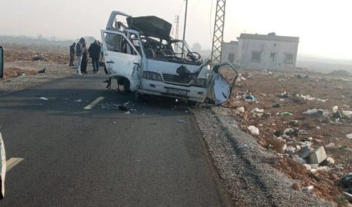 شهادت ۲ نفر در حمله پهپادی اسرائیل به خودروی ون در شرق لبنان