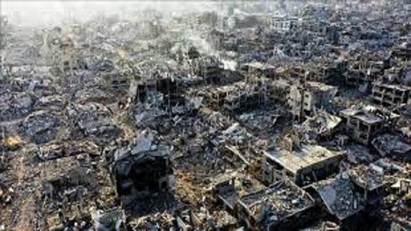 صیہونی حملوں کے باعث غزہ میں لاکھوں فلسطینی اپنے گھروں سے محروم ہو گئے۔