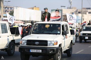 تشییع نمادین شهدای الحشد الشعبی در بغداد  