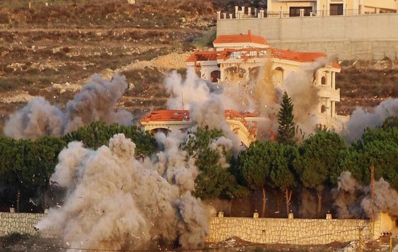 লেবাননে ইসরায়েলি বিমান হামলা