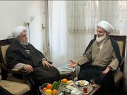 الأمين العام للمجمع العالمي لأهل البيت (ع) يلتقي بآية الله الشيخ نجاح الطائي + صور