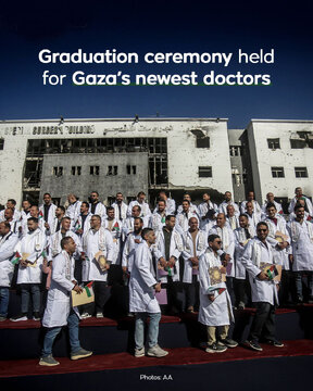 Photos: Gaza has 170 new doctors