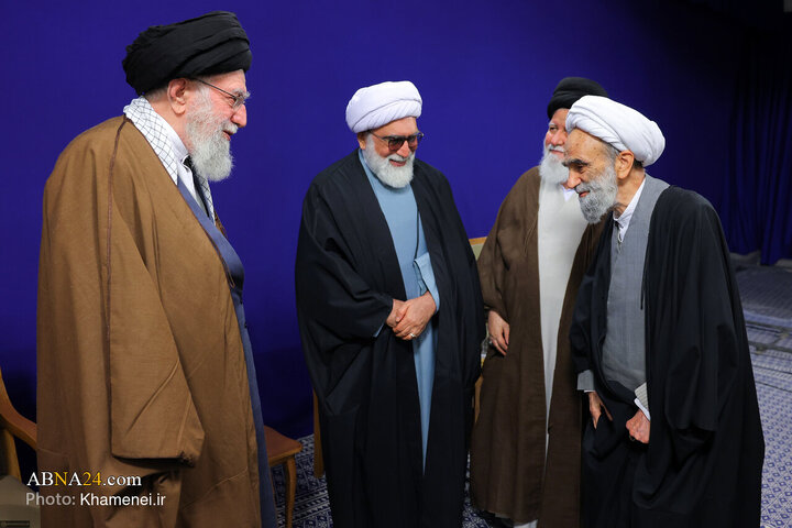 دیدار اعضای ستاد برگزاری کنگره بزرگداشت آیت‌الله میلانی با رهبر انقلاب