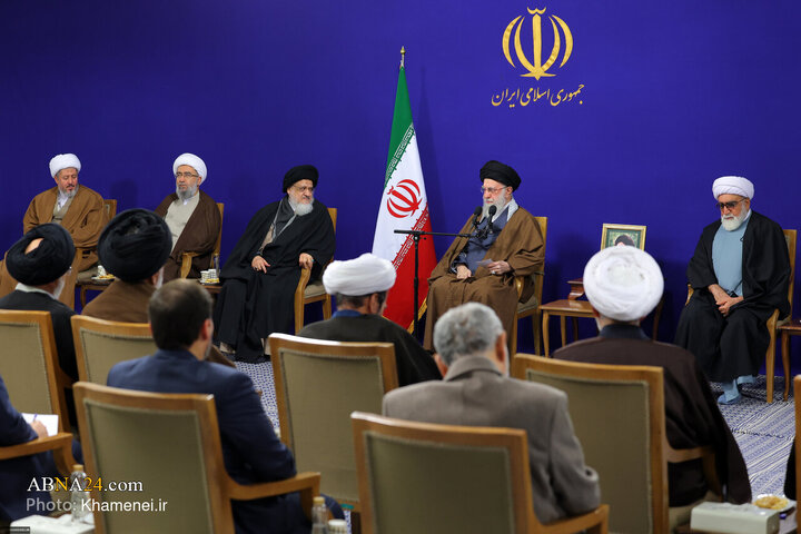 دیدار اعضای ستاد برگزاری کنگره بزرگداشت آیت‌الله میلانی با رهبر انقلاب