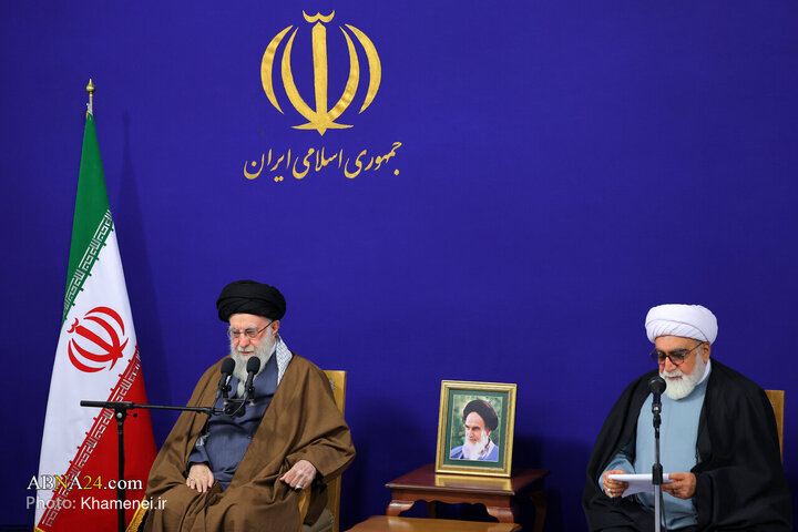 دیدار اعضای ستاد برگزاری کنگره بزرگداشت آیت‌الله میلانی با رهبر انقلاب