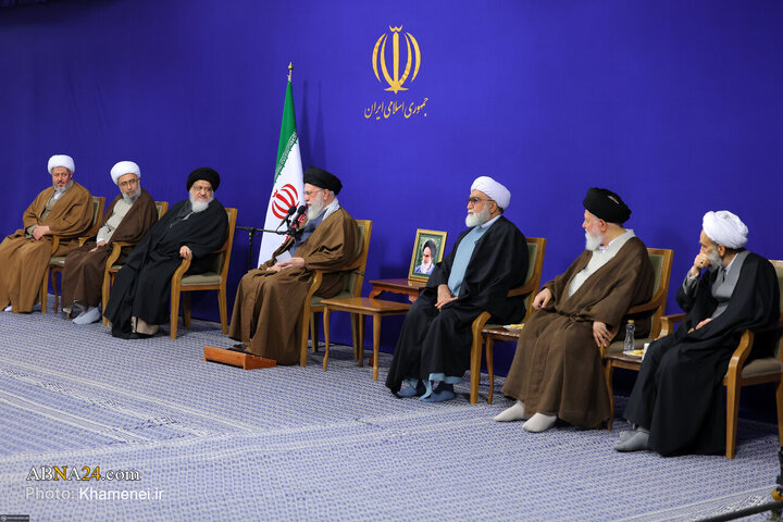 دیدار اعضای ستاد برگزاری کنگره بزرگداشت آیت‌الله میلانی با رهبر انقلاب