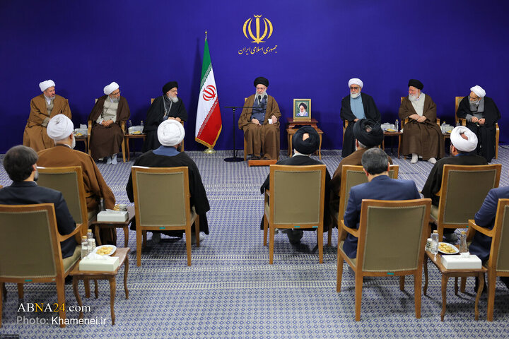 دیدار اعضای ستاد برگزاری کنگره بزرگداشت آیت‌الله میلانی با رهبر انقلاب