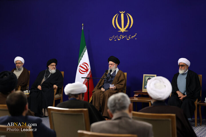 دیدار اعضای ستاد برگزاری کنگره بزرگداشت آیت‌الله میلانی با رهبر انقلاب