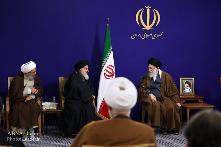 دیدار اعضای ستاد برگزاری کنگره بزرگداشت آیت‌الله میلانی با رهبر انقلاب