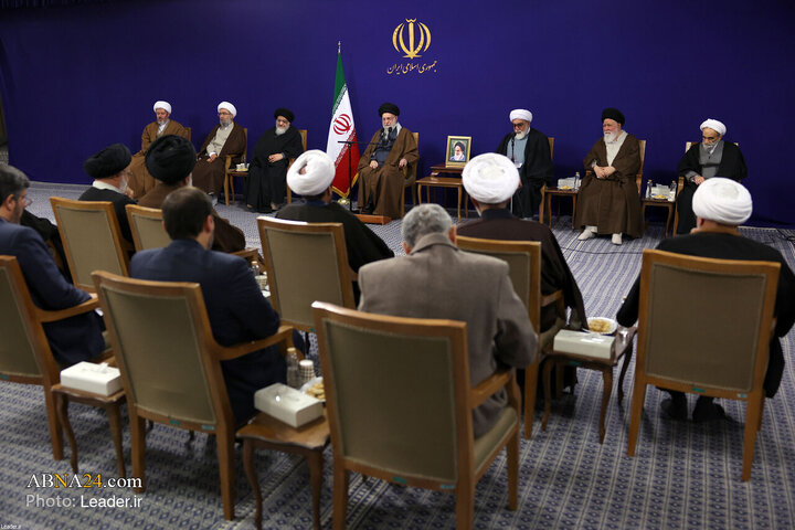 دیدار اعضای ستاد برگزاری کنگره بزرگداشت آیت‌الله میلانی با رهبر انقلاب