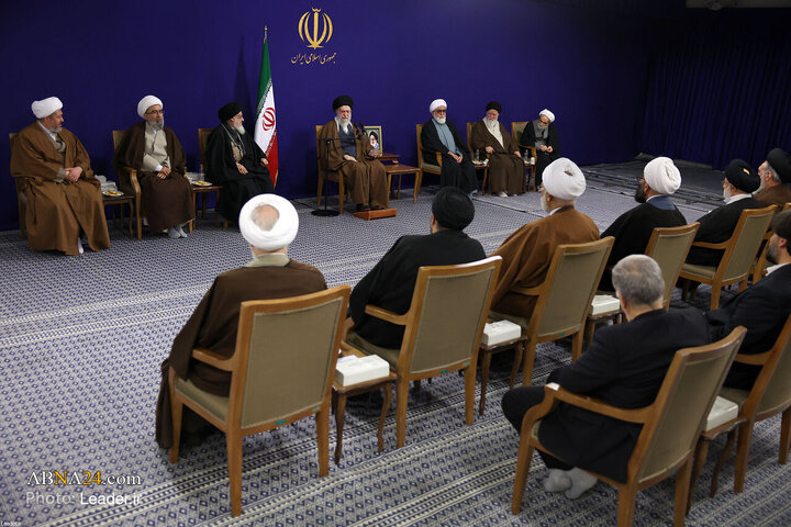 دیدار اعضای ستاد برگزاری کنگره بزرگداشت آیت‌الله میلانی با رهبر انقلاب