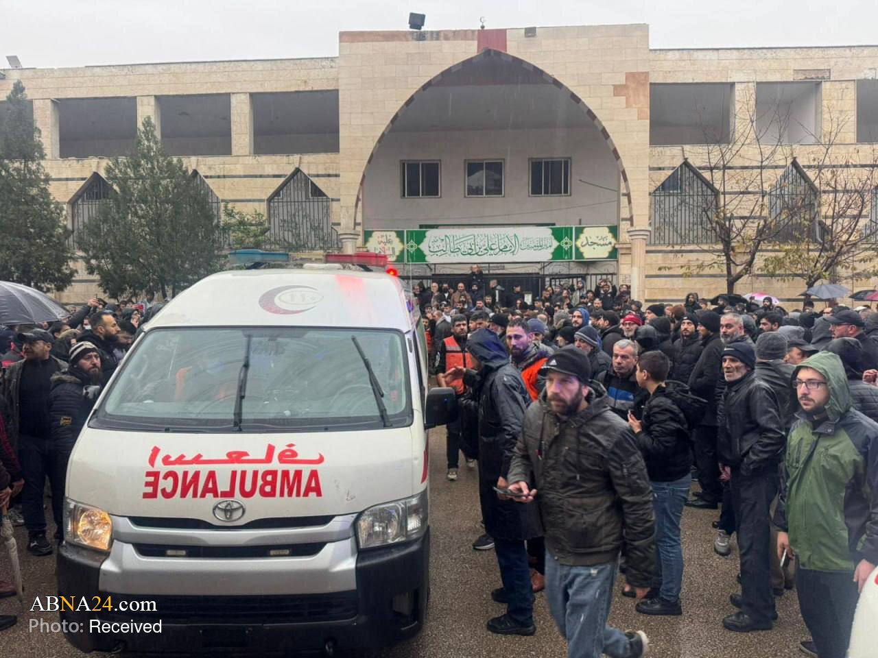 تشییع شهدای حمله تروریستی در مسجد جامع امام علی(ع) سوریه + عکس