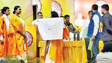 جے یو میں اسلاموفوبیا کی کوئی جگہ نہیں ،جادوپور یونیورسٹی کے طلبہ کا احتجاج