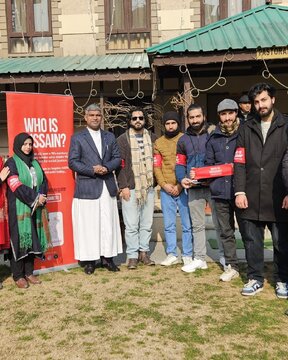 Photos: 'Who is Hussain' Kashmir team shares Imam Hussain’s message at Srinagar church on Christmas