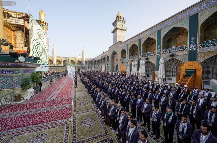 تقرير مصور/ إقامة مراسيم رفع راية (وليد الكعبة) ابتهاجًا بولادة الإمام علي (ع)