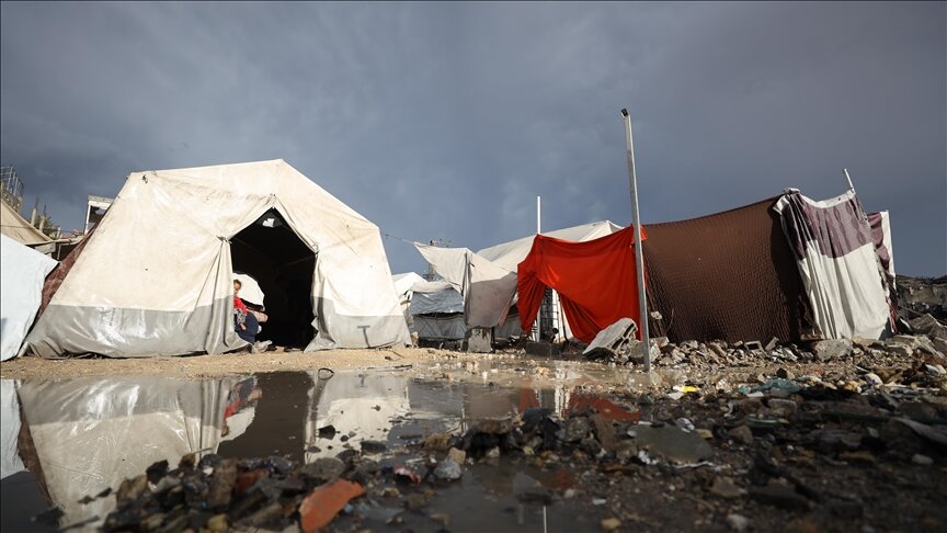 Gaza faces third winter storm amid displacement crisis