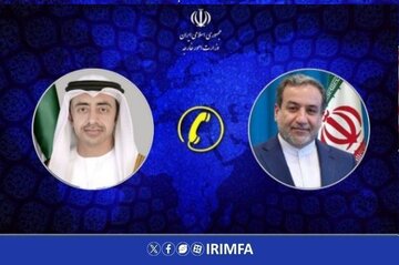 ایران اور امارات کے وزرائے خارجہ کا ٹیلی فونک رابطہ