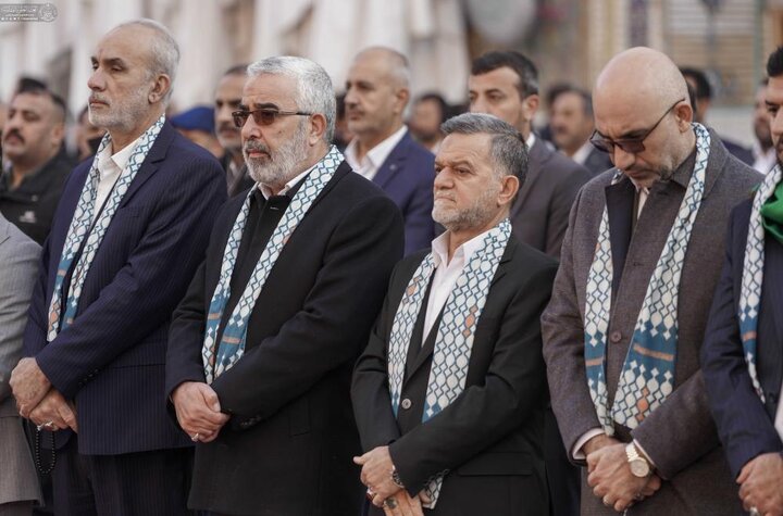 تقرير مصور/ تحت شعار (على حبِّ عليّ)..مراسم رفع راية ( راية وليد الكعبة) في رحاب الصحن الحيدري