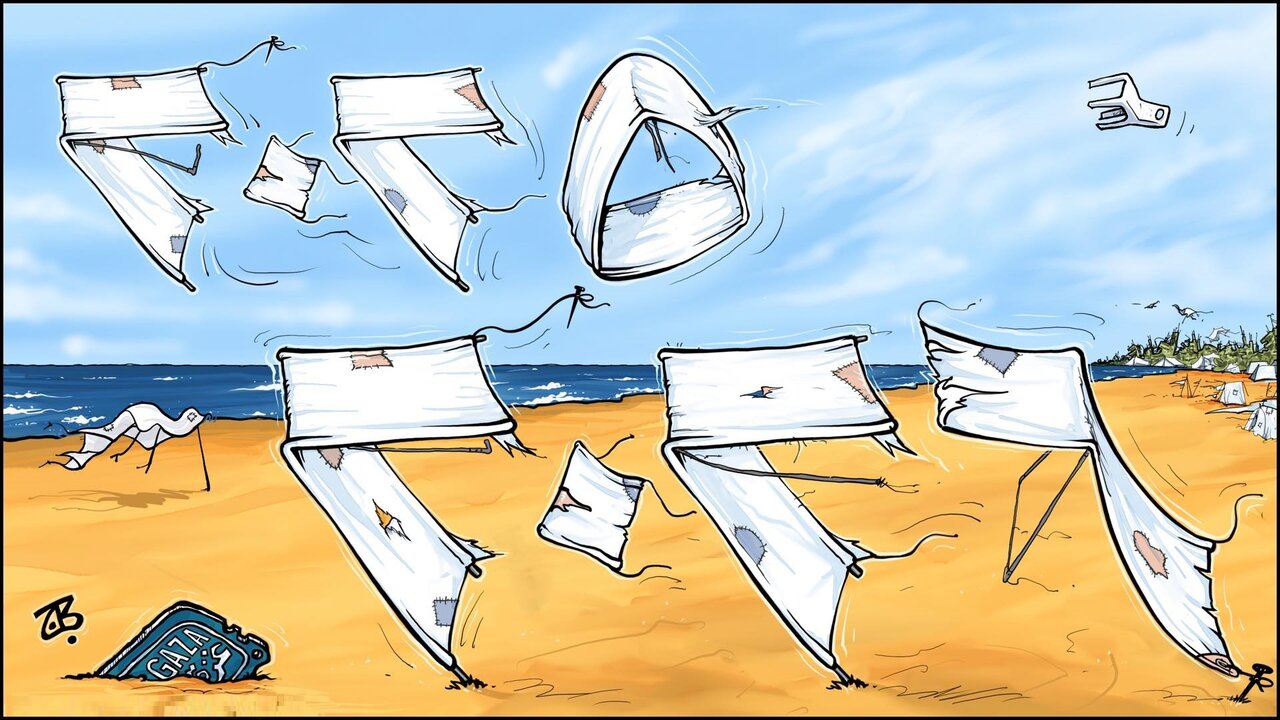 Cartoon: Years like tents!