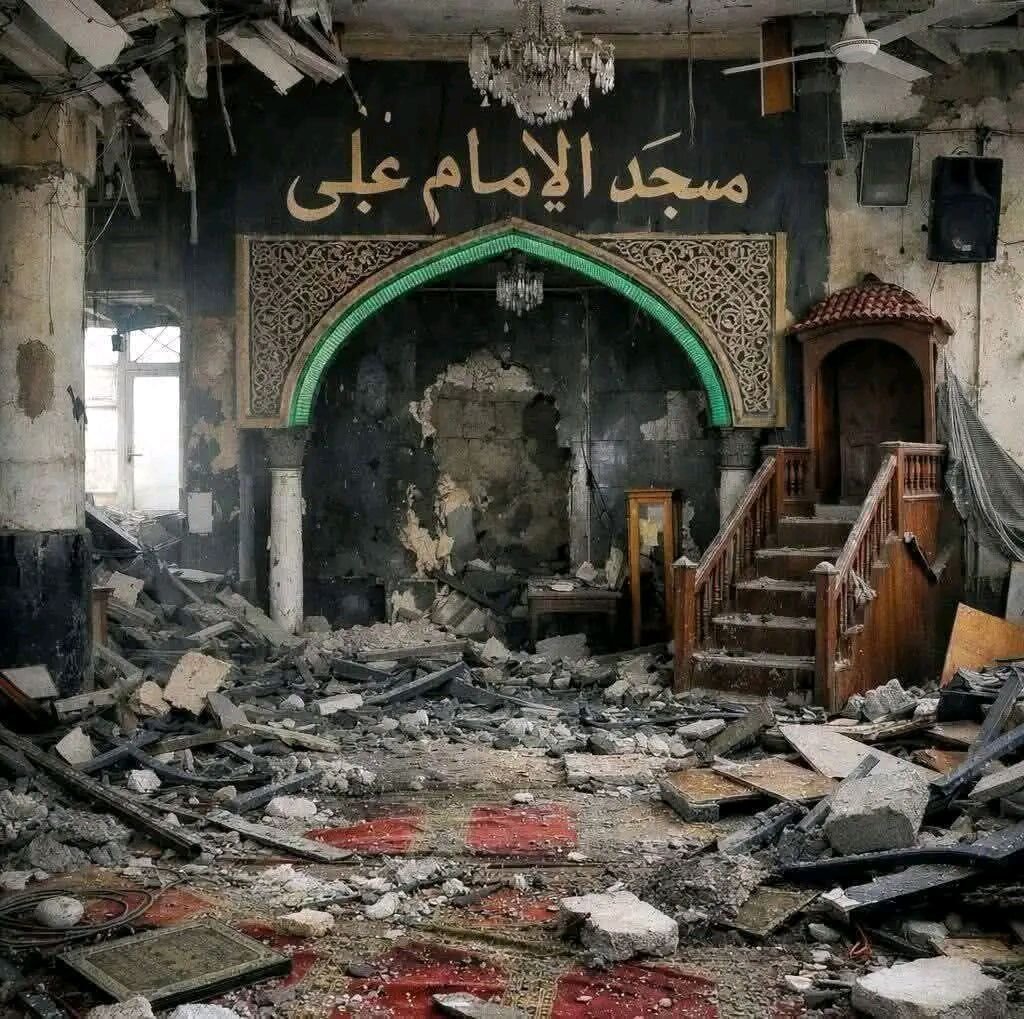 အယ်လ်အဇ်ဟရ်  မှ အေမာမ်အလီ (အ.စ) ဗလီဝတ်ကျောင်း တော် အား ဗုံးကွဲ တိုက်ခိုက်မှု အပေါ် ရှုတ်ချ